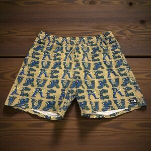 RVCA Artist Network Program Mens XXL Abstract Character Print Swim Trunks Shorts